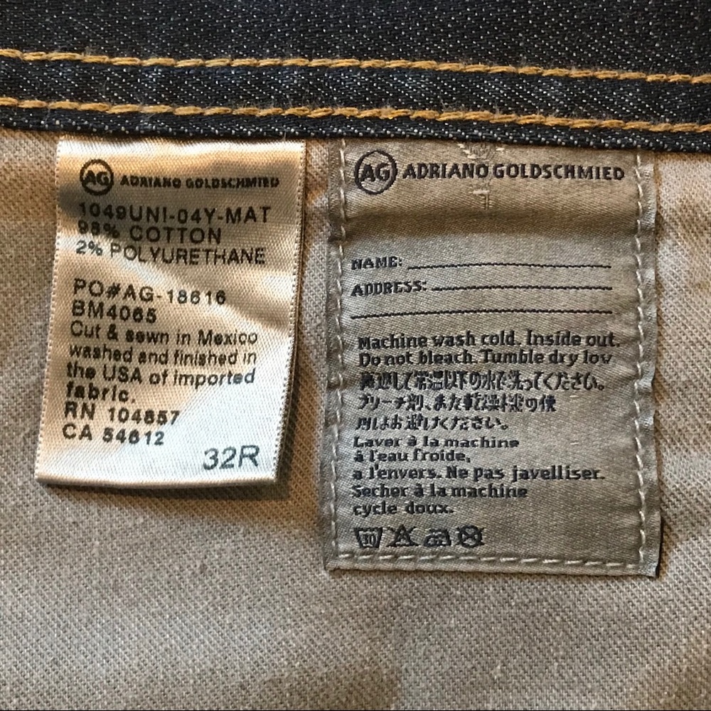 HP 🎉 AG Protégé Straight Leg Men’s Jeans Size 32R - Picture 2 of 8